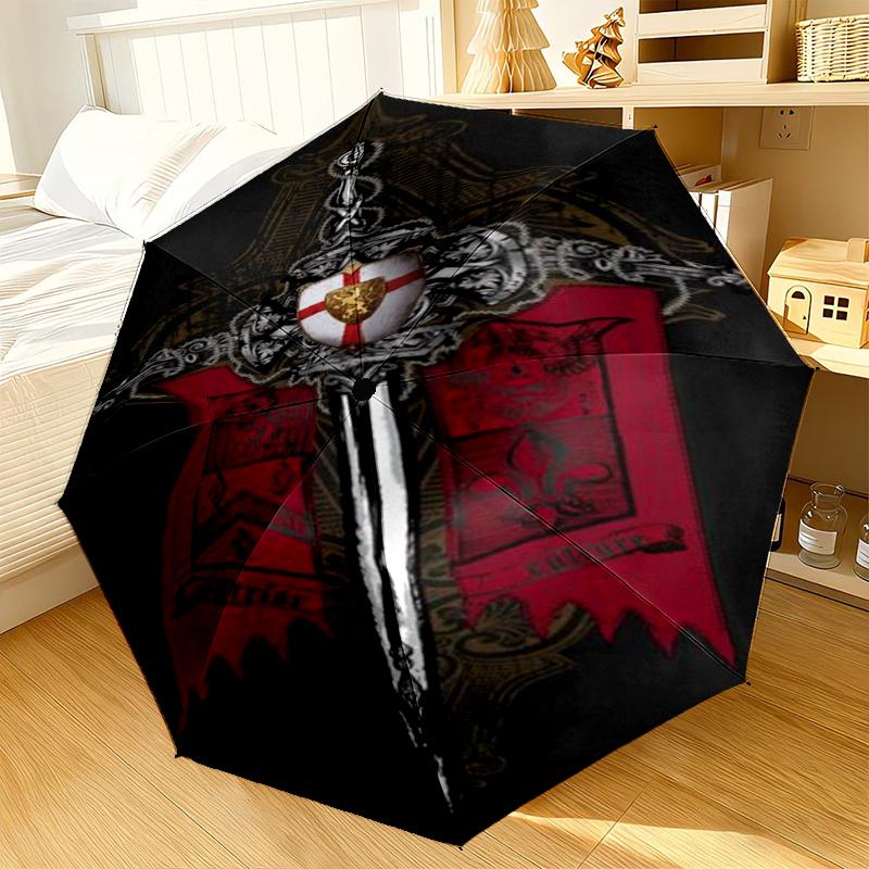 Knightly Valor And Patriotism Umbrella 8-Frame for Travel, camping, Casual Lightweight Portable Umbrella, Essential for every family Holidays Gift