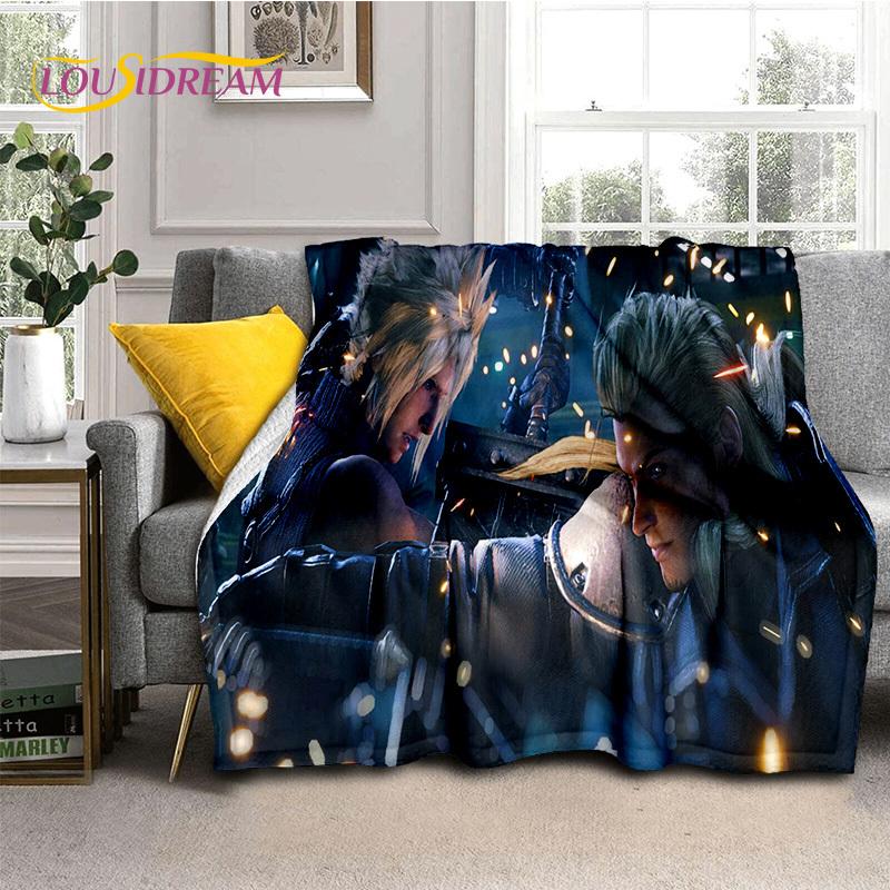 Final Fantasy Series Games Soft Blankets,Keep Warm Throw Blanket Comfortable Blanket for Picnic Beds Sofa Home Bedroom Gift Kids