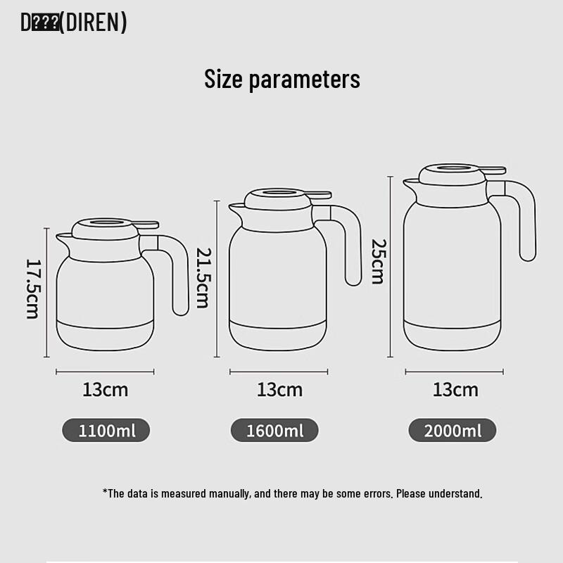 DIREN Smart Thermal Tea Pot with Temperature Display