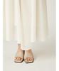 Metal Brooch Rib Knit Combination Flare Dress FWNO251081IVR0
