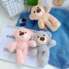 Adorable Plush Bear Keychain Soft Stuffed Animal Backpack Charm Toy For Kids And Adults