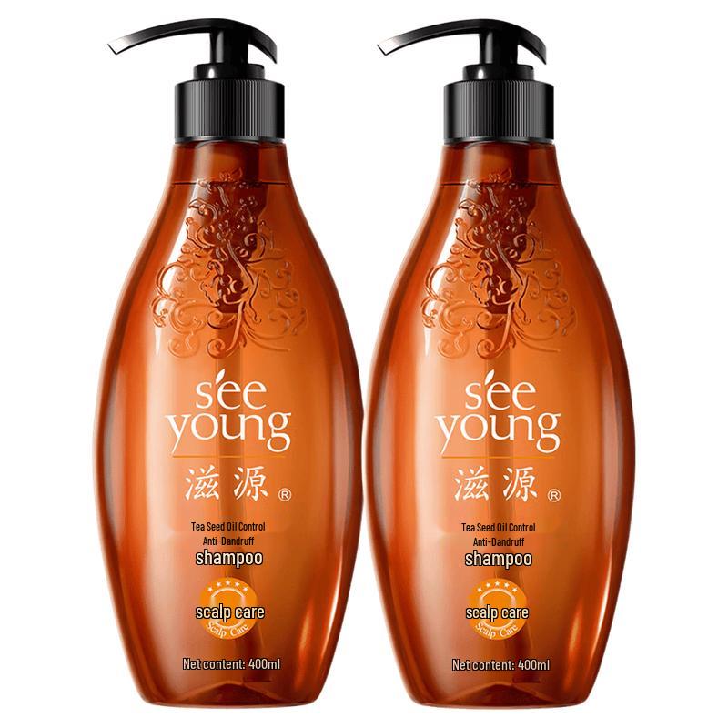 Seeyoung Tea Seed Oil Control & Anti-Dandruff Shampoo Twin Pack