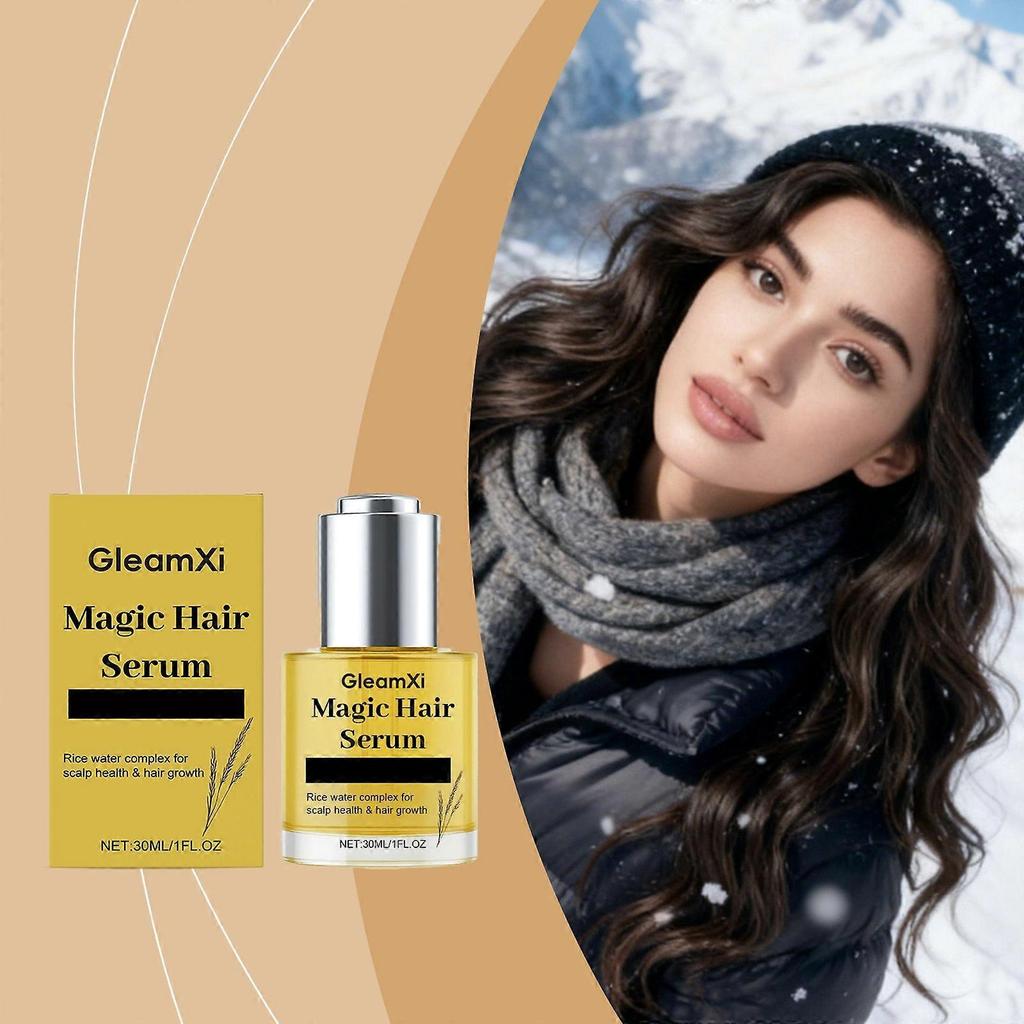Limited time!!Gleamxi Scalp Hair Care Essence Moisturizes And Lustrous Hair, Massages The Scalp To Smooth Hair Strands, And Applies Hair Care Oil