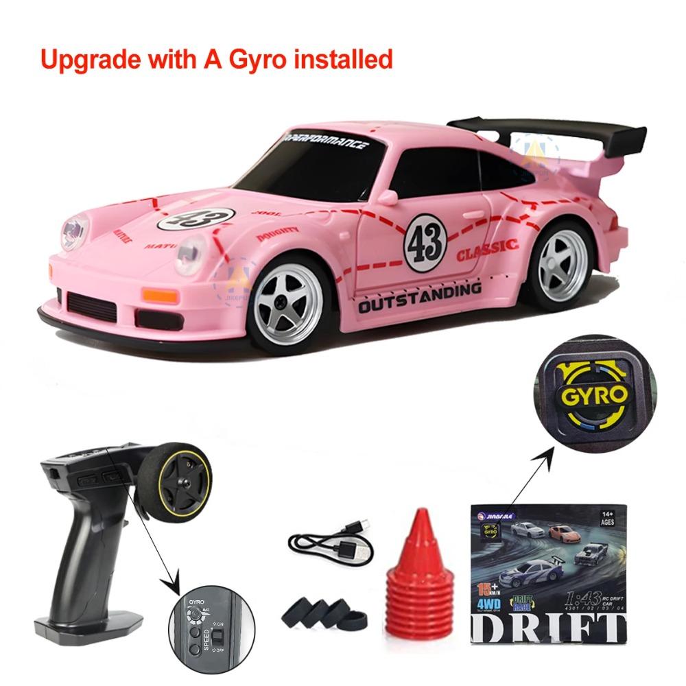 Αναβαθμισμένο Γυροσκόπιο 1/43 RC Αυτοκίνητο Drift Αγώνων RTR 4WD Υψηλής Ταχύτητας Ραδιοελεγχόμενο Μοντέλο 2.4G Όχημα Αγώνα Drift Μίνι Δώρα