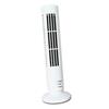 USB Tower Fan 2 Speeds Powerful Wind Oscillating Bladeless Cooling Fan for Office Desk Home White