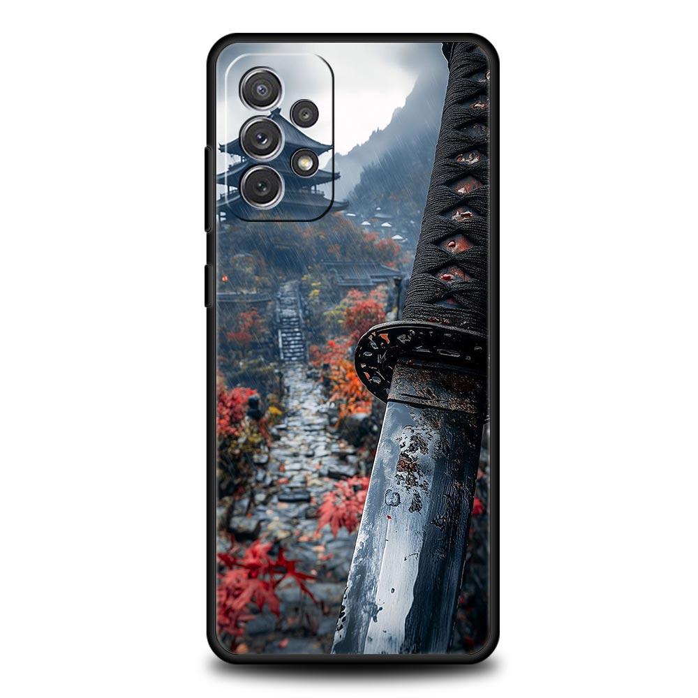 Custodia per Telefono Maschera Hannya Samurai Fantasma Per Samsung A15 A13 A51 A71 A41 A31 A21S A03S A05 A35 A32 A55 A23 A25 A33 A53 A73 5G Cover
