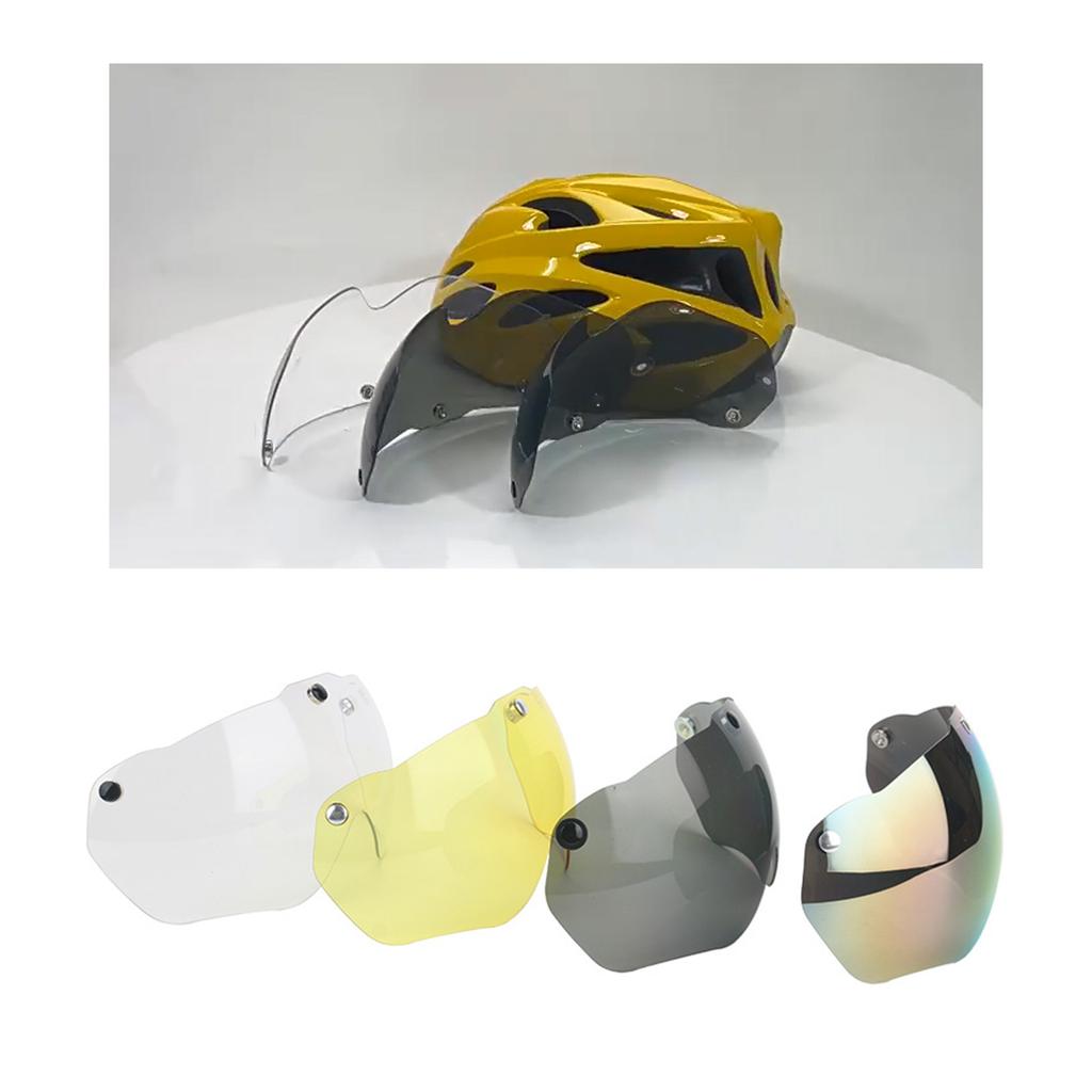 Detachable Magnetic Bike Helmet Goggles Removable Sun Visors Shield Cycling Helmet Lens Sunglasses Bike Helmet Accessory