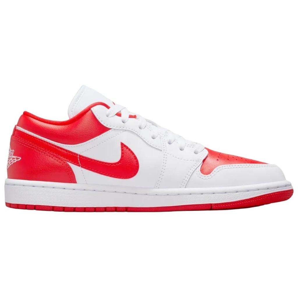Jordan Air  1 Comfortable Fit Breathable Low Top Retro Basketball Shoes Women Sneaker Red White DC0774-110