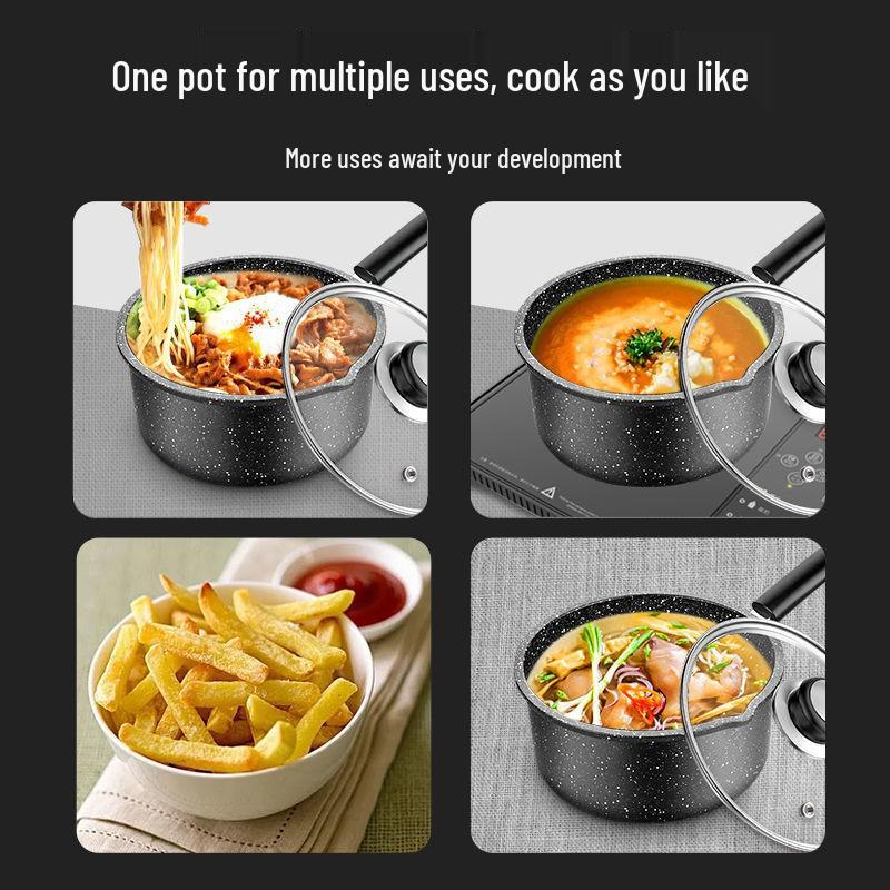 Maifan Stone Non-Stick Milk & Soup Pot for Baby Food, Breakfast, Noodles, and Dorm Use