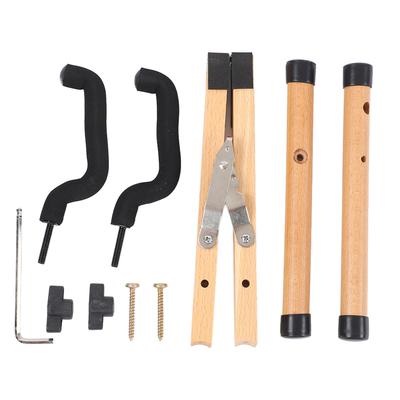 Suporte de Violino de Madeira Suporte de Exibição de Madeira Dobrável Destacável para Ukulele Mini Guitarra Mandolim