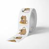 500PCS/Roll Cartoon Capybara Stickers Cute Animals Scrapbooking Laptop Stationery Decorative Stickers Envelope Sealing Sticker