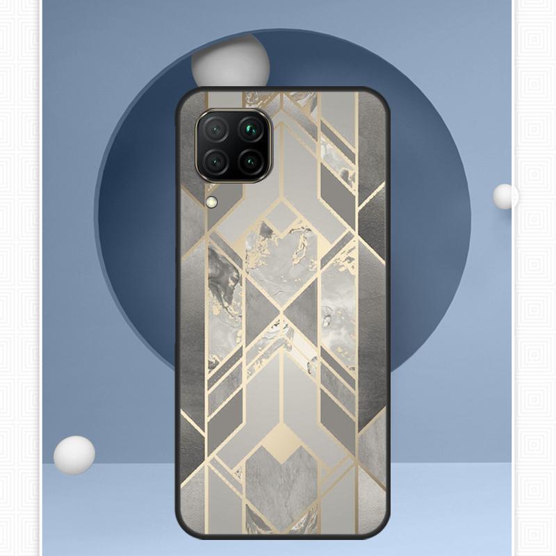 Marble Geometric For Huawei P30 P60 Pro P20 P40 Lite Nova 9 10 SE 12s 12i 11i 8i Y91 Y60 Y70 Y72 Y90 Y61 Case