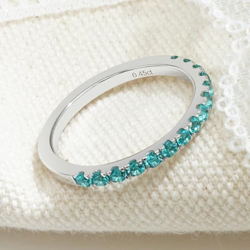 [Takeda Jewelry] Paraiba Tourmaline Eternity Ring. This rare Paraiba tourmaline embodies powerful energy. Its beautiful emerald green color, reminisce