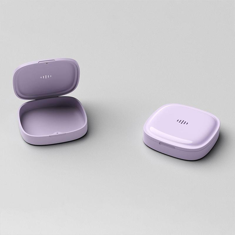 Orthodontic Retainer Double Layer Braces Storage Box Soaking Invisible Teeth Denture Cleaning Tooth Storage Portable Belt Case