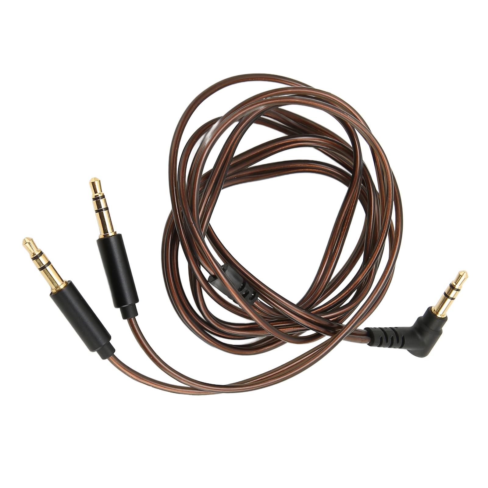 

3.5mm to Dual 3.5mm Jack Male Cord OFC Core Headphone Upgrade Cable for Hifiman Sundara for Arya for Ananda