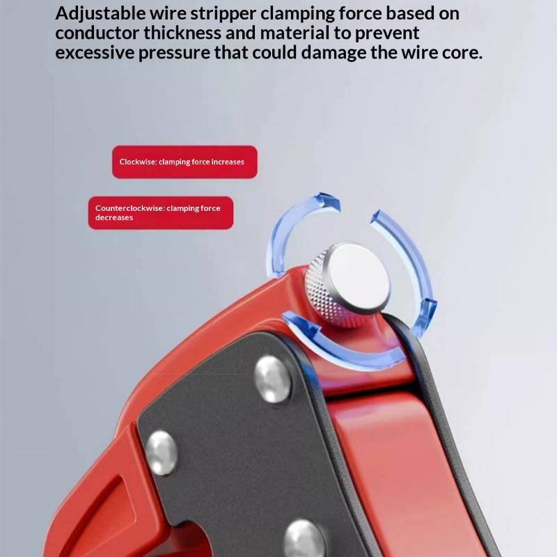 1Pcs Automatic Wire Stripper Duckbill Wire Stripper Length Adjustable Flat Wire Cutter Wire Stripper For Electrician