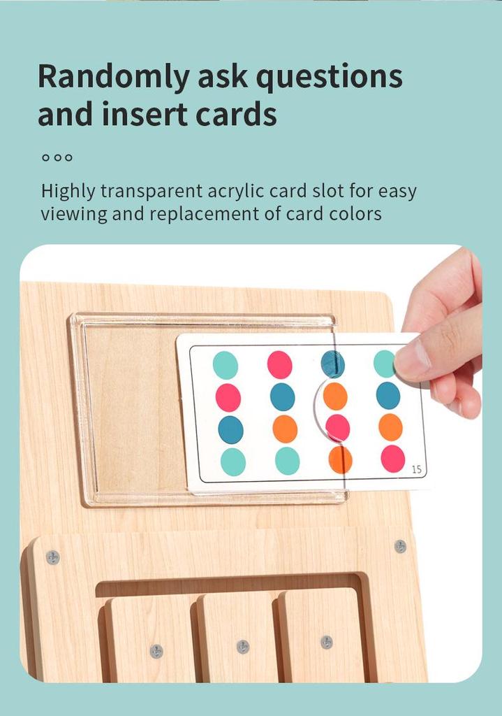 Montessori Four-Color Memory and Sorting Game - Early Education Toy