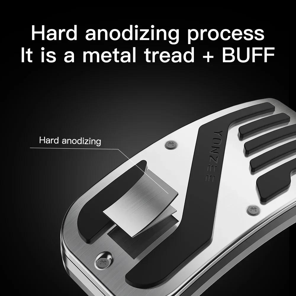 For Tesla Model 3 Y Highland Juniper 2017-25 Aluminum Alloy Foot Pedal Accelerator Gas Fuel Brake Pedal Pedal Cover