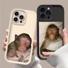 Funny Sleeping Monkey Lovely Phone Case For iPhone 16 15 14 13 12 11 Pro Max XS Max XR 7 8 Plus Shockproof Silicone Back Cover