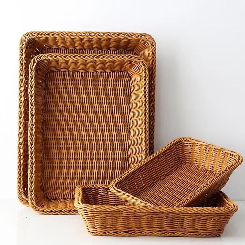 SIFAR Imitation Rattan Basket Set