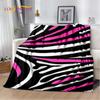 3D Colorful Zebra Pattern Soft Plush Blanket,Flannel Blanket Throw Blanket for Living Room Bedroom Bed Sofa Picnic Office Cover