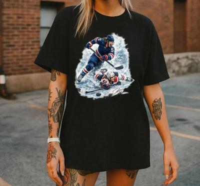 Megan Keller & Hilary Knight USA Hockey Vintage Unisex 100% Cotone T-shirt Uomo Top