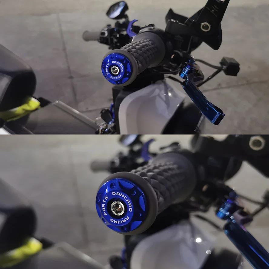 Motorcycle Handle Bar Ends Grips Moto CNC Metal Handlebar Counterweight Plug Slider Motor Bike Grips Dirt Bike Accessories