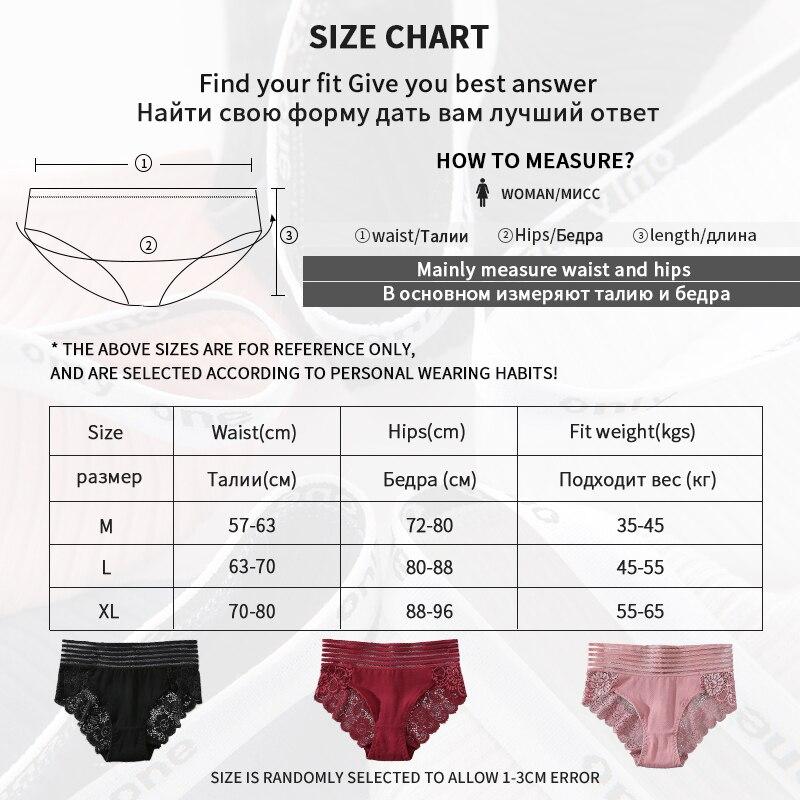 3Pcs Sexy Lace Panties Women's Underpants Solid Color Briefs Breathable Intimates Panties Female Underwear Seamless Lingeries