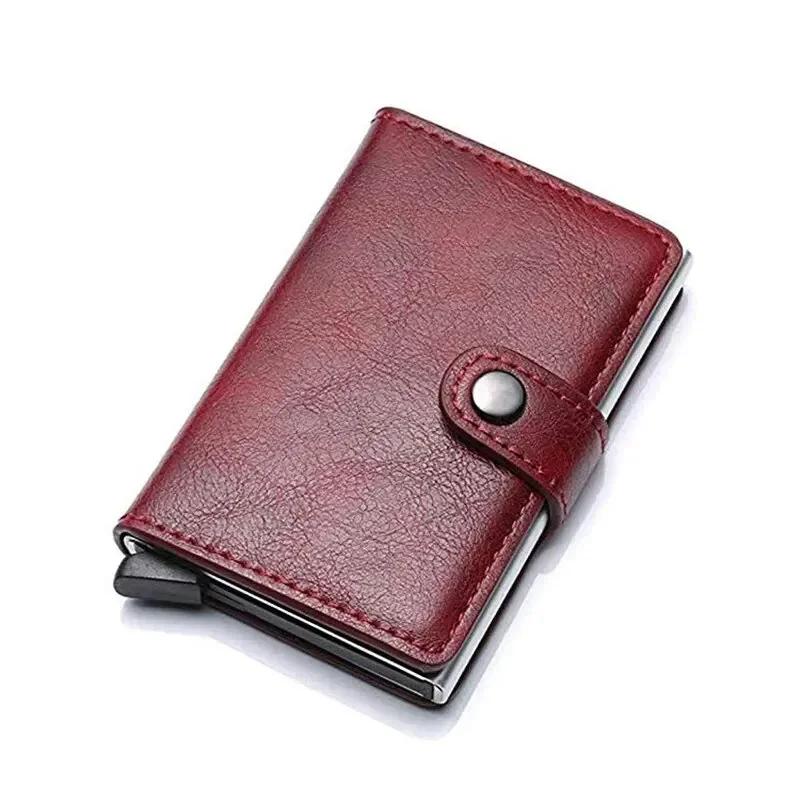

Men s RFID Blocking Card Holder Carbon Fiber Slim Mini Wallet, Anti-Theft Credit Card Case with Money Bag Small Black Male Purse