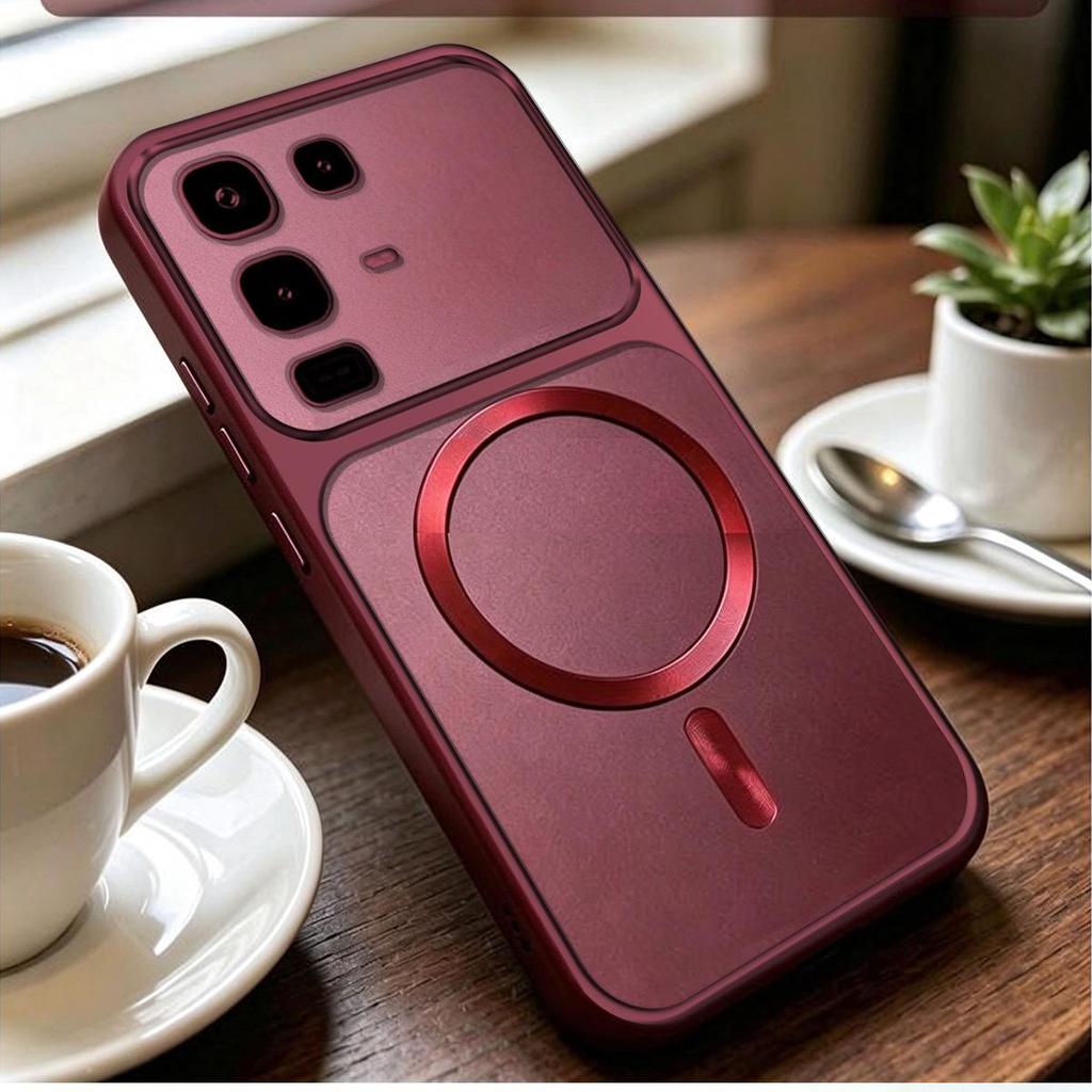 Viral Cyberpunk Magnetic Case for infinix NOTE 50S 5G 50X 50 Pro+ Pro 4G CD Texture Ring & Metallic Sheen Cover