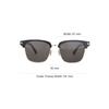 Tom Ford Okulary przeciwsłoneczne prostokątne z lustrzanym logo Unisex czarne TF1139-K-01A-56
