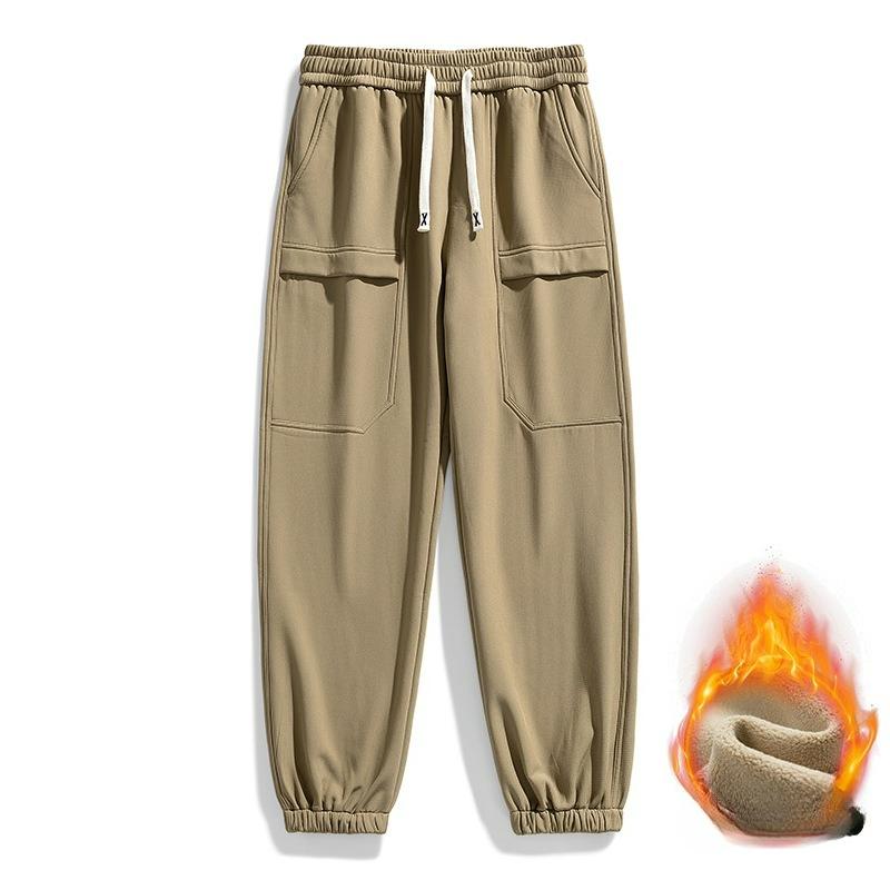 Three-proof Assault Pants Men's Autumn and Winter Straight Men's and Women's Outdoor Plus Velvet Thick Warm Tooling Casual Functional Sports Pants