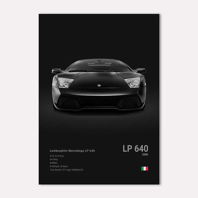 Famous Cars LP 640 Canvas Wall Art Print Poster Aventador URUS VENENO Decoration Mural Modern Home Decor Birthday Gift Unframed