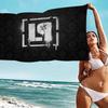 Rock Band L-Linkin Park Microvezel Bedrukt Strandlaken Bergbeklimmen Yoga Strand Zwemmen Rennen Absorberend Zacht Handdoek