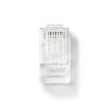 Connecteur RJ45 - NEDIS - CCGB89330TP - Solide UTP CAT5 - Plaqué or - Transparent