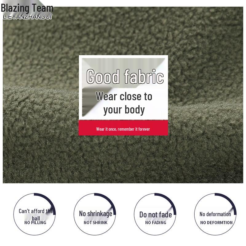 Set de lucru din fleece camuflaj cu glugă pentru bărbați
