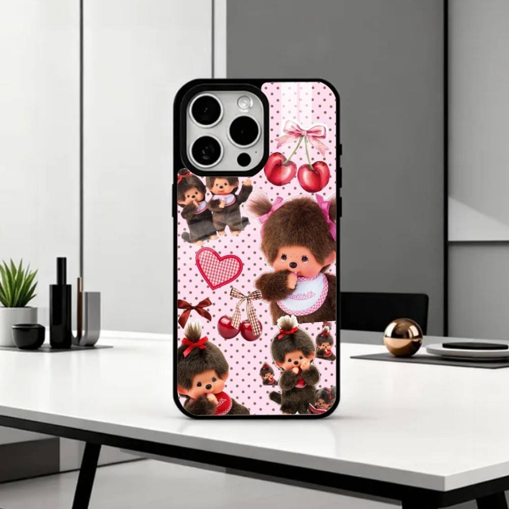 Plush Doll M-Monchhichis Phone Case For iPhone17,16,15,14,13,12,11 Plus,Pro Max Magnetic For Magsafe Wireless Charging