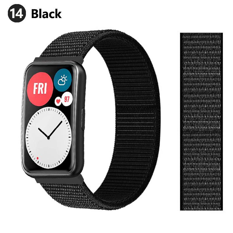Nylonový poutkový řemínek Pro Huawei Watch FIT Pásek Chytré hodinky Příslušenství Řemínek na zápěstí correa Pásek náramek pulseira Huawei Watch fit Pásek