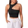 Solid Color round Neck Neck Sleeveless Top Pure Color round Neck Slim Fit Sleeveless Top Women