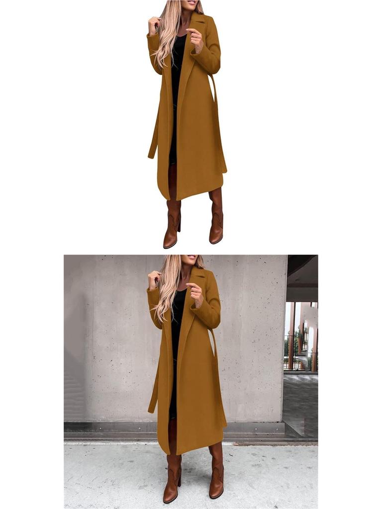 Women's Long-Sleeve Trench Coat