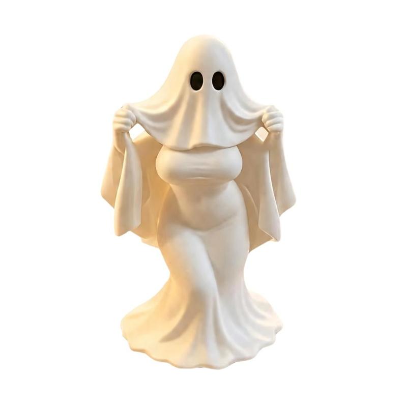 3D Printed Specter Figurine Ornament for Halloween Tabletop Displays, 3D Printed Sculpted Statue for Shelf Decoration
