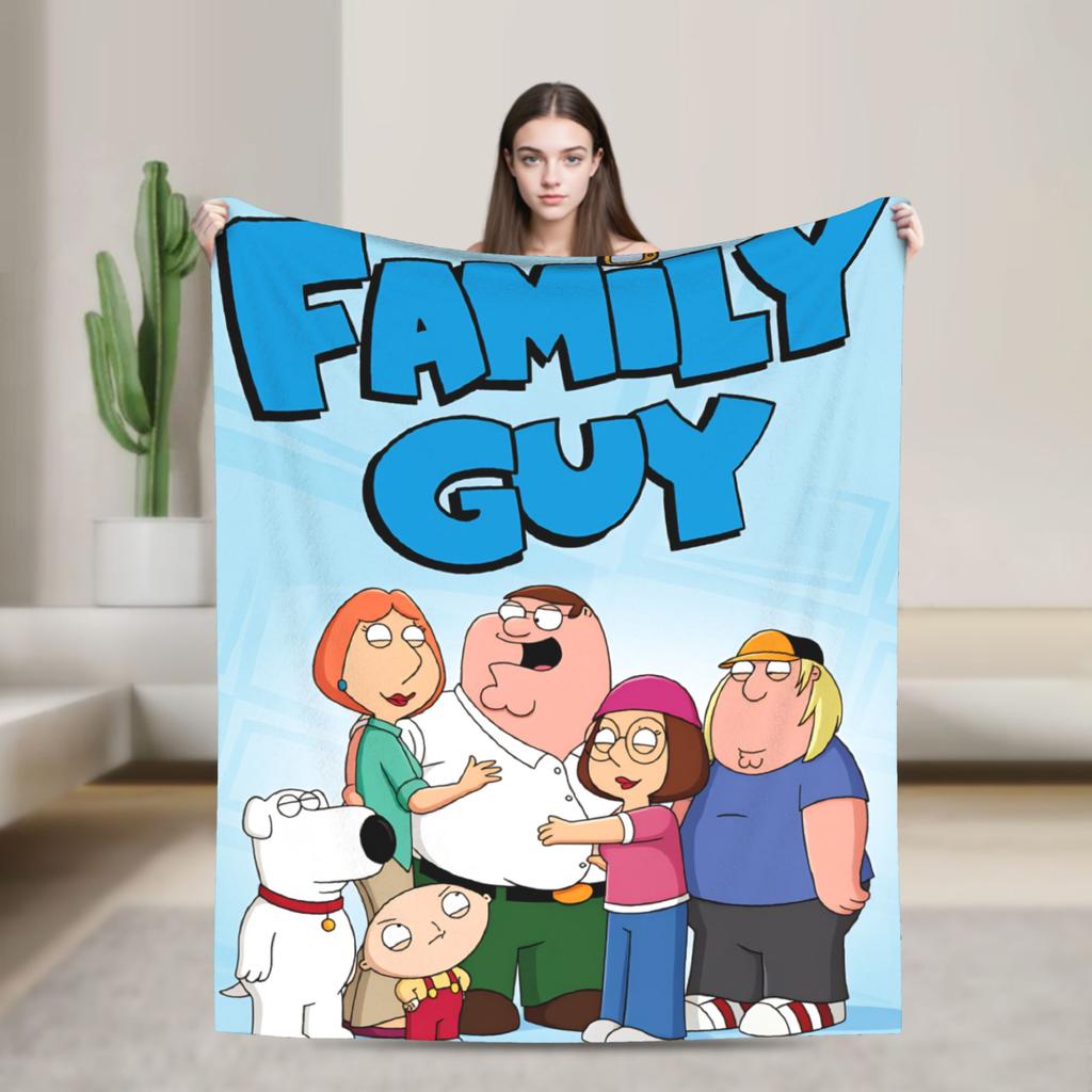 Rodiny Kreslený Peter Griffin Pánové Deku Super Měkká Zábavná Plyšová Přikrývka Na Cestování Kancelář Flanelová Přehoz Na Postel Pokrývka Postele