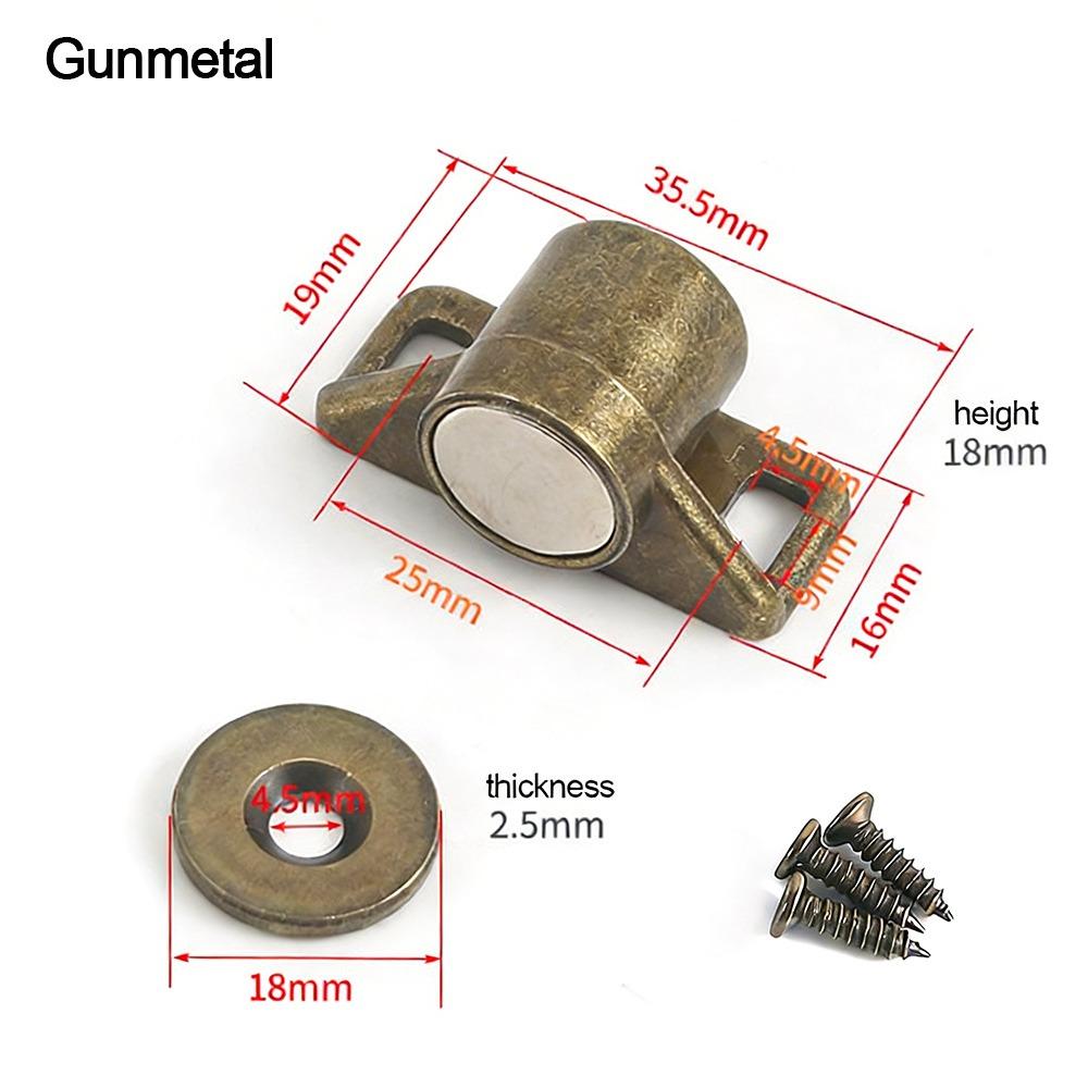 Useful Metal Magnet Cabinet Door Catch Magnetic Punch-free Drawer Latch Hardware Cupboard Closers Home Wardrobe Doors