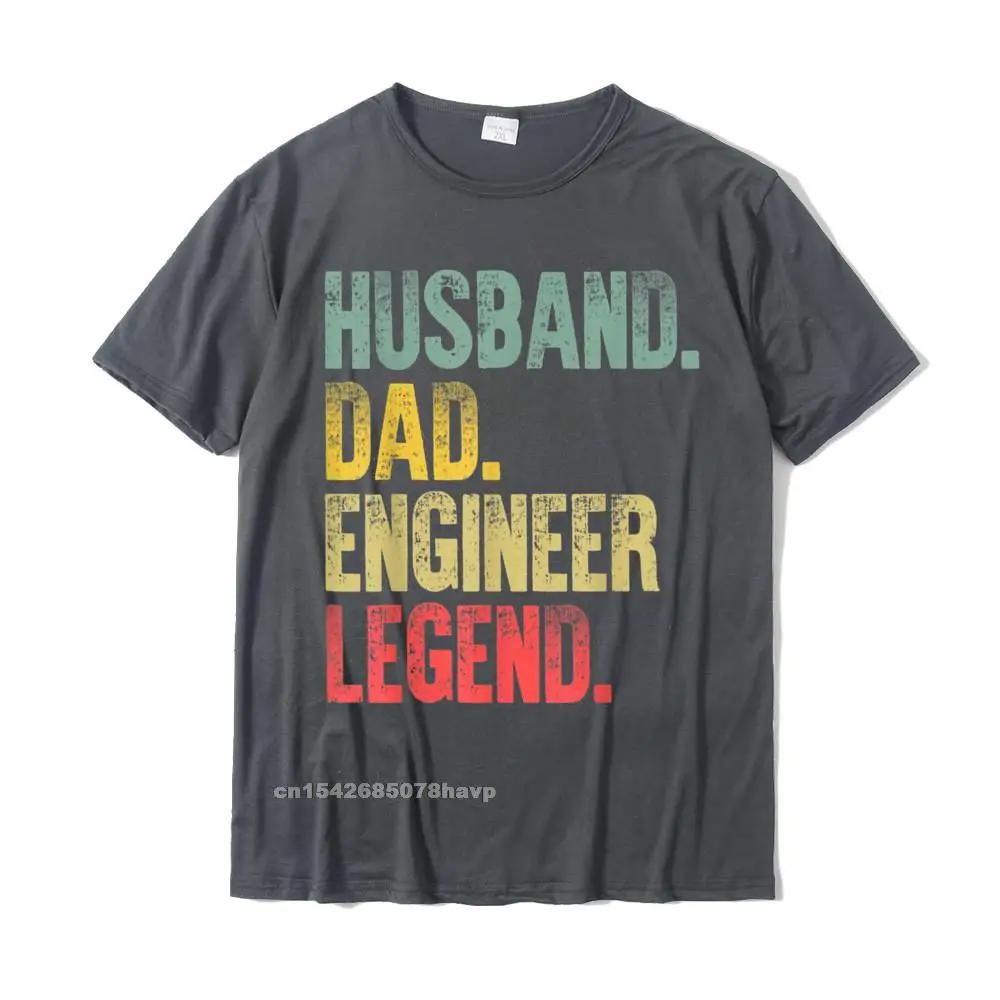 Mens Funny Vintage Shirt Husband Dad Engineer Retro T-Shirt Top T-Shirts Comfortable Oversized Men Tees Comfortable