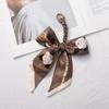 Silk Scarf Pendant Keychain: Versatile Bag Charm & Keyring