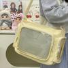 Stylish Transparent Versatile Shoulder Bag Women Fashion Crossbody Bags Large Capacity Simple College School Messenger Bag