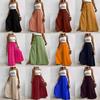 Women's Plus Size High Waist Drawstring Wide Leg Pants Casual Loose Palazzo Trousers