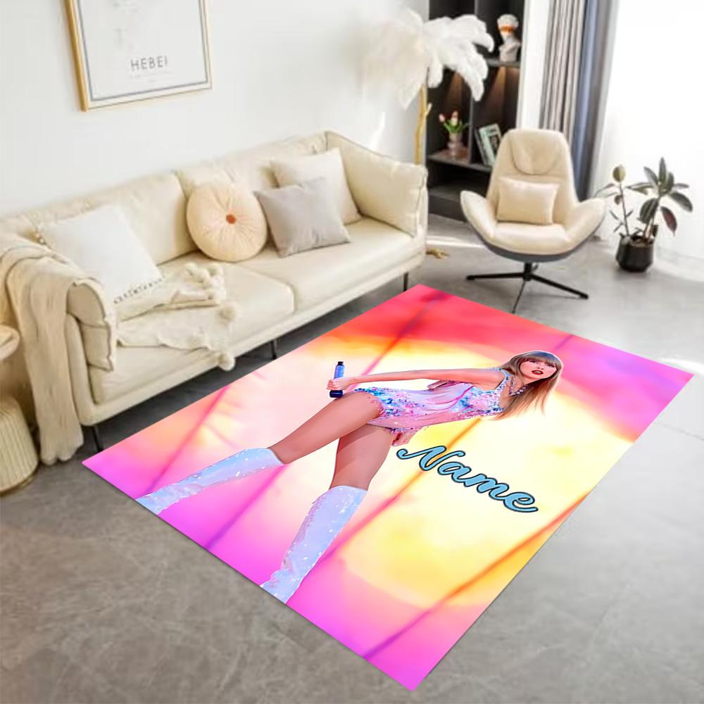 Tappetino personalizzato Taylor Swift Live Performance Perfetto per Soggiorni Camere Universitarie Balconi Corridoi Tappeto Antiscivolo Decora Uffici