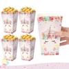 Unicorn Popcorn Box Candy Box Unicorn Happy Birthday Party Decoration Kids Wedding Birthday Party Supplies Baby Shower Decor