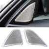 For BMW 3 4 Series GT 2013-2019 Silver Steel A Post Speaker Frame Cover Trim 2X